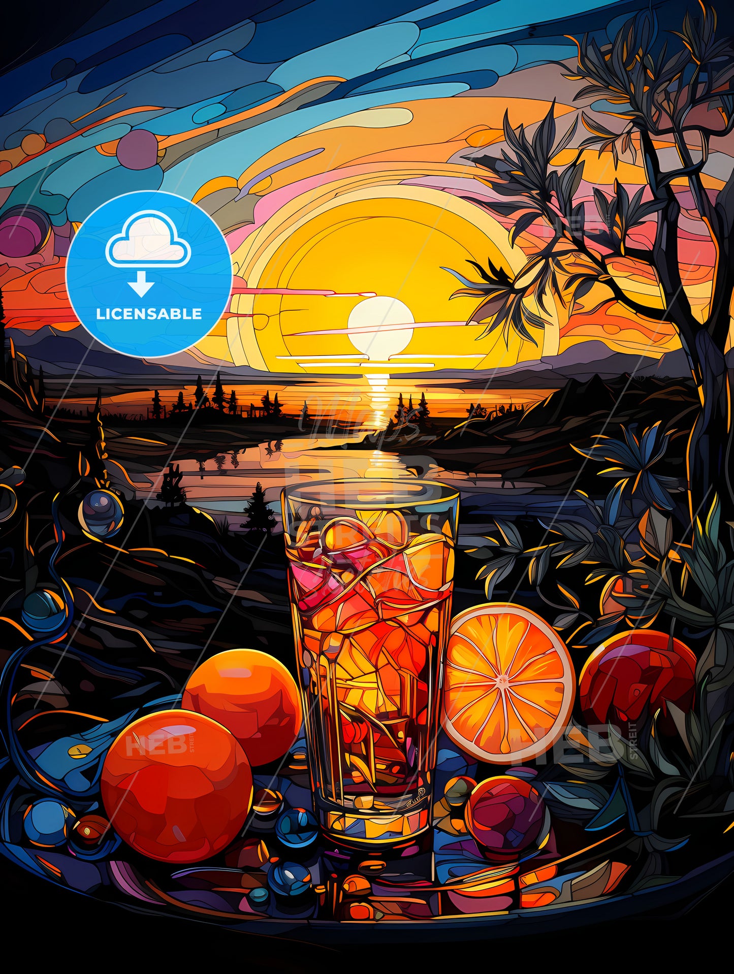 vibrant Vodka Sunrise