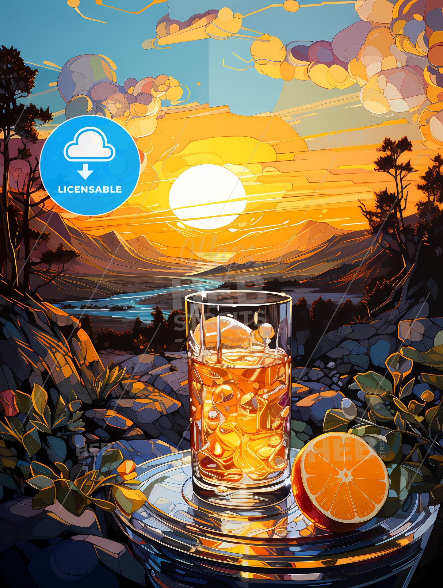 vibrant Vodka Sunrise