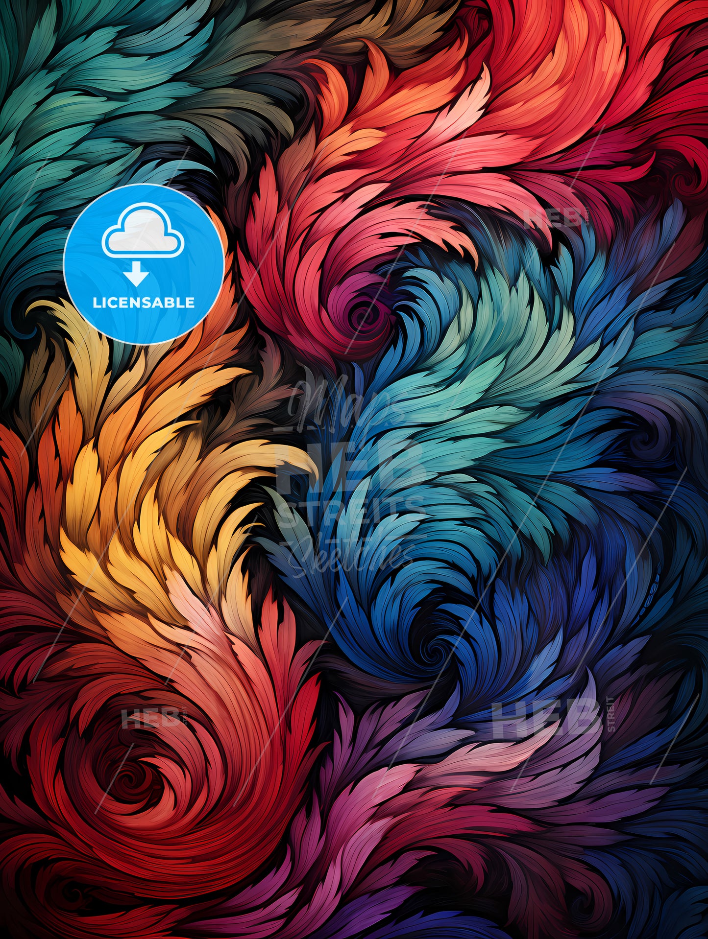 Vintage seamless pattern with grunge effect