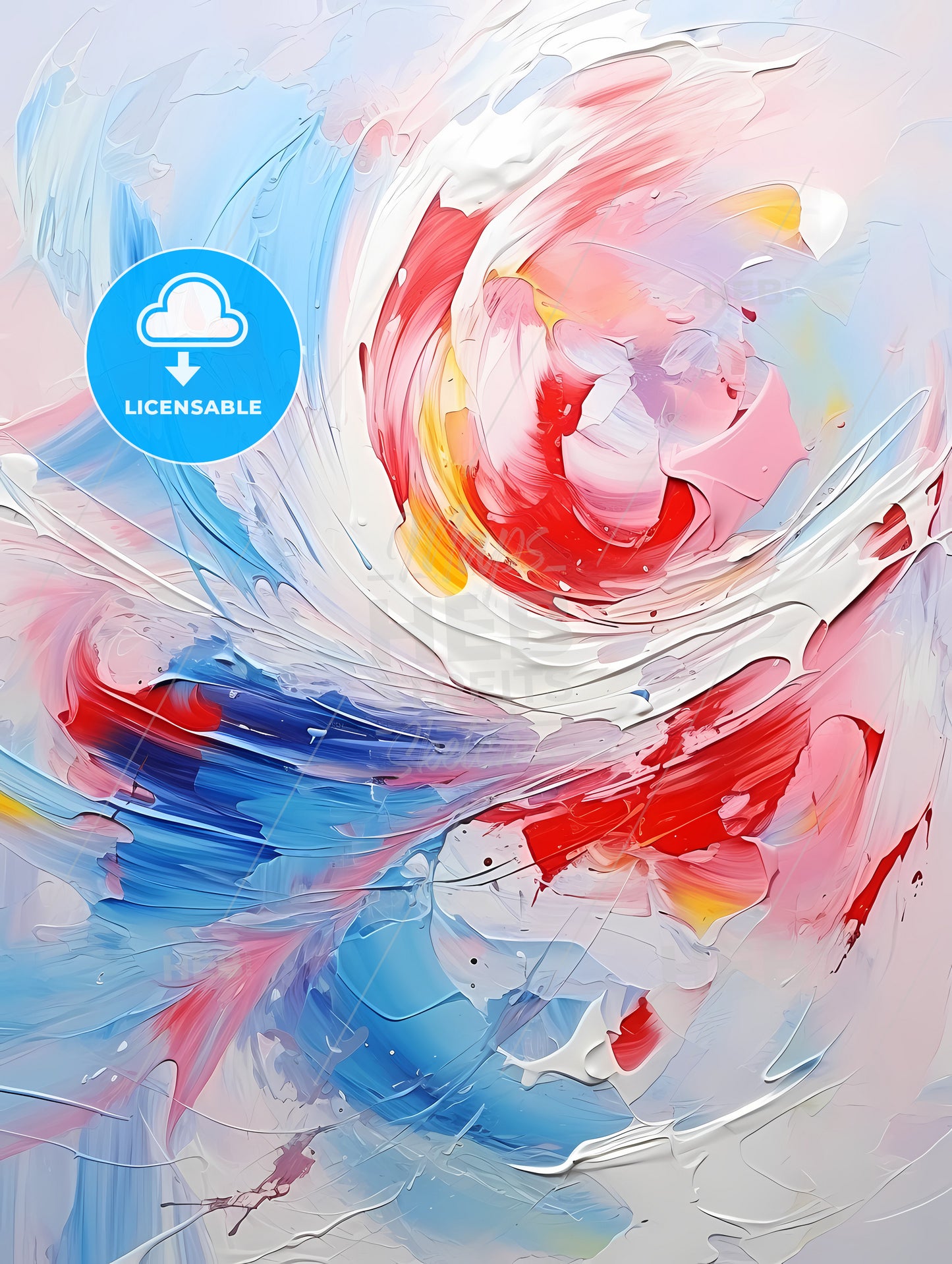 abstrack oil painting splashes