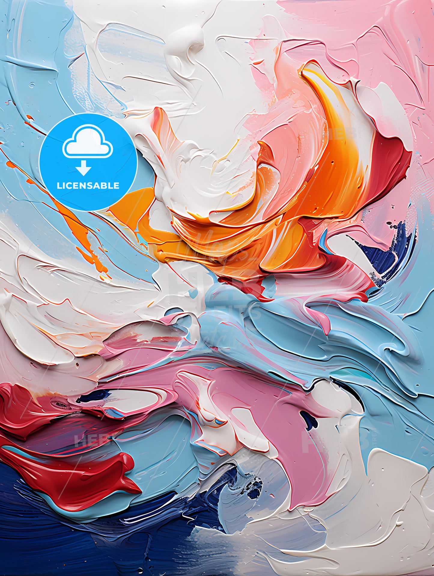 abstrack oil painting splashes