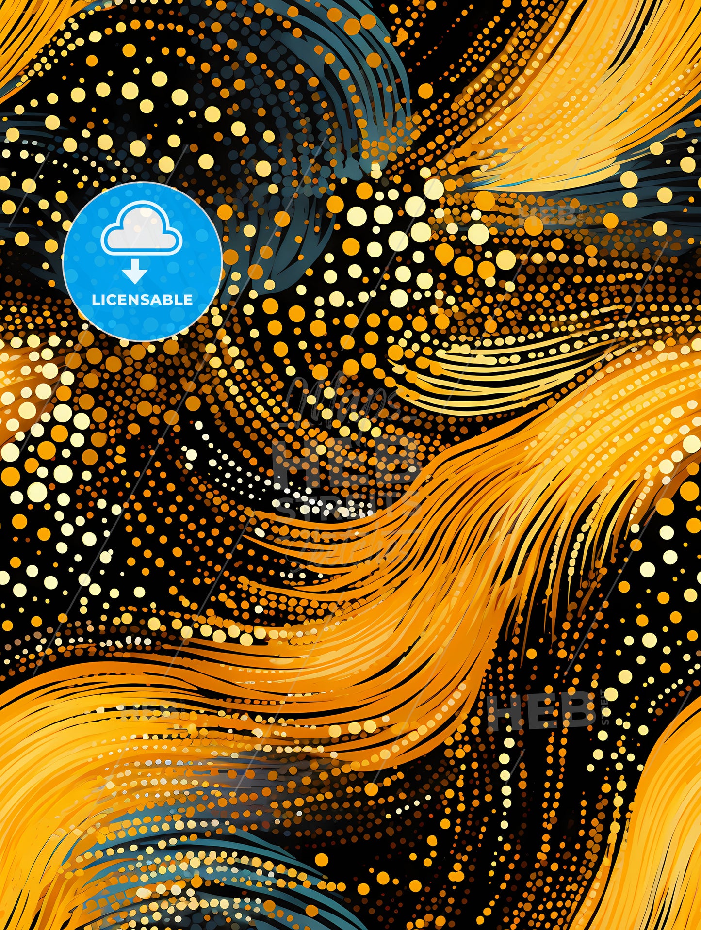 Dotted geometric ornament in art deco style