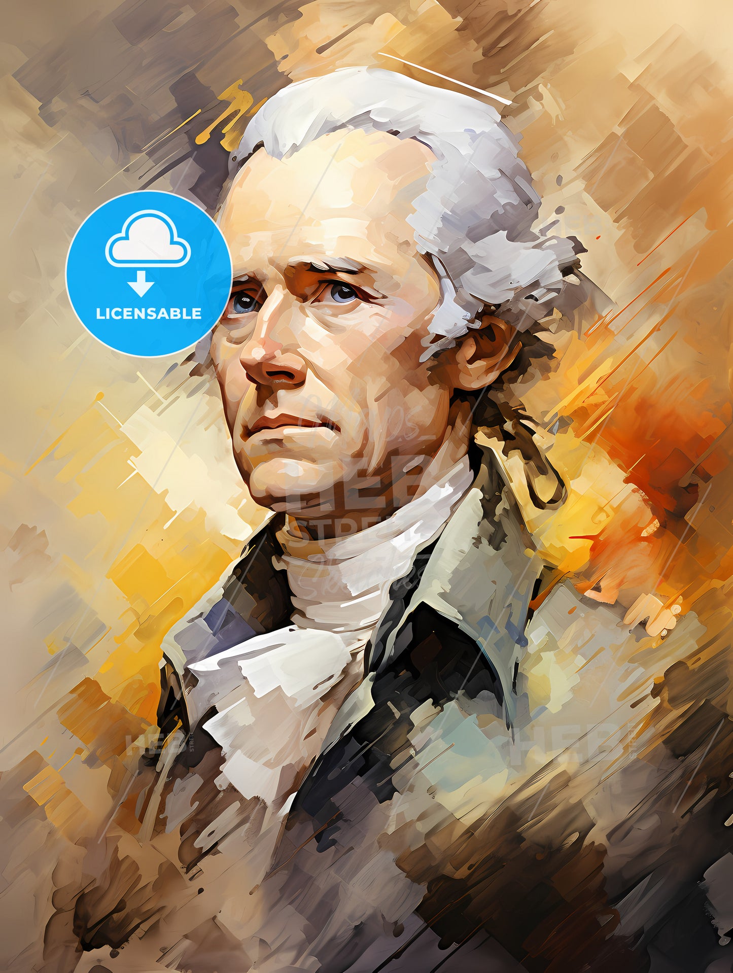 Secretary of the Treasury Alexander Hamilton close up