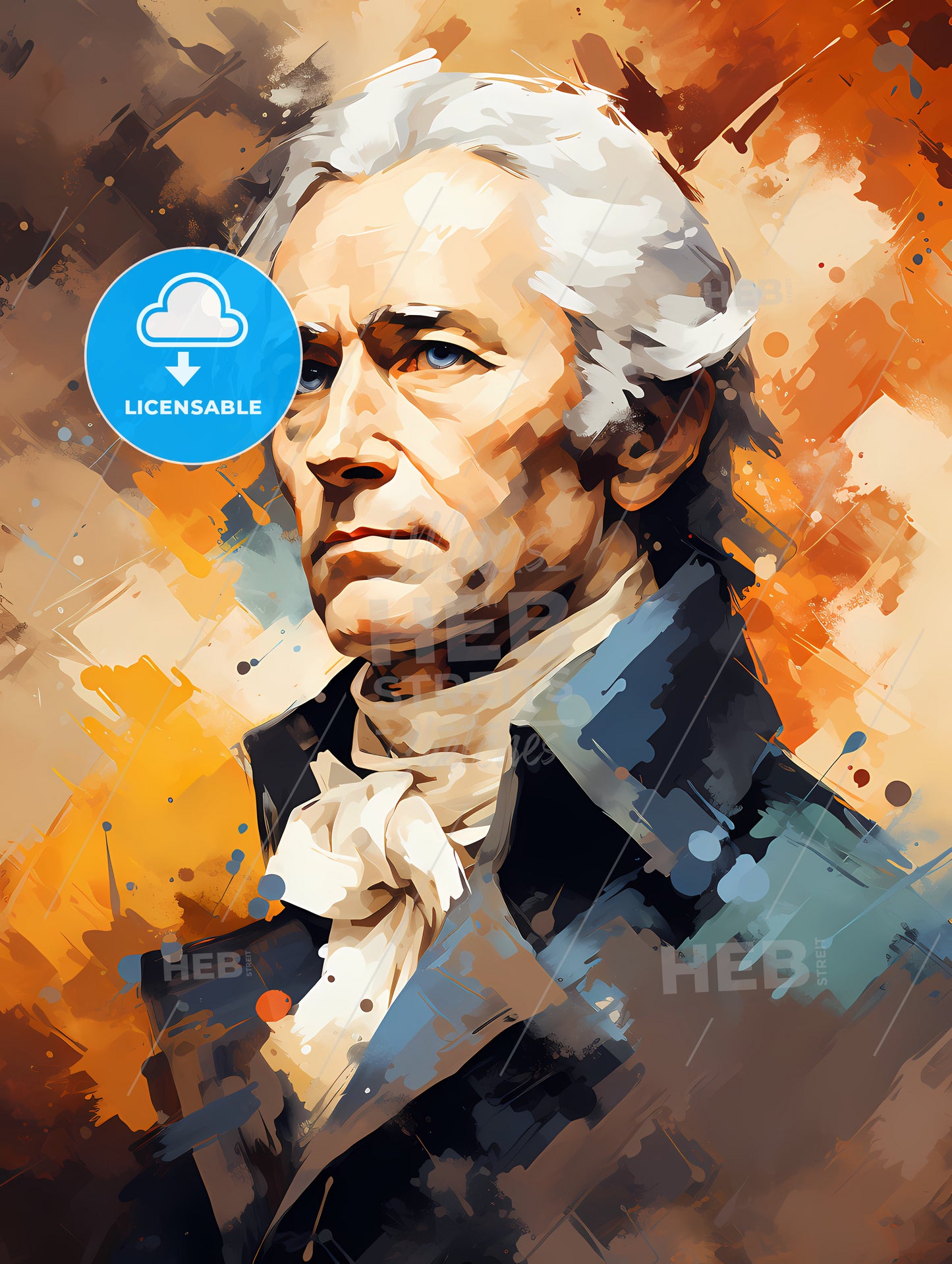 Secretary of the Treasury Alexander Hamilton close up