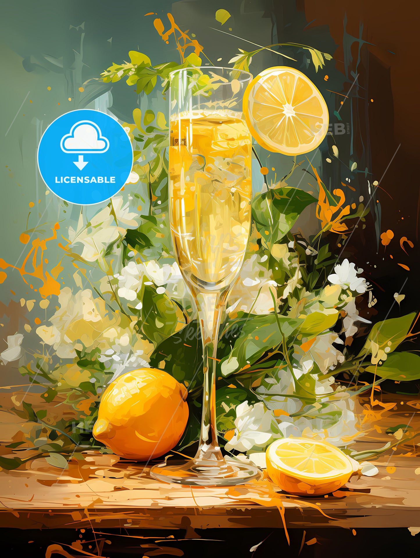 The French 77 cocktail is a bubbly mix