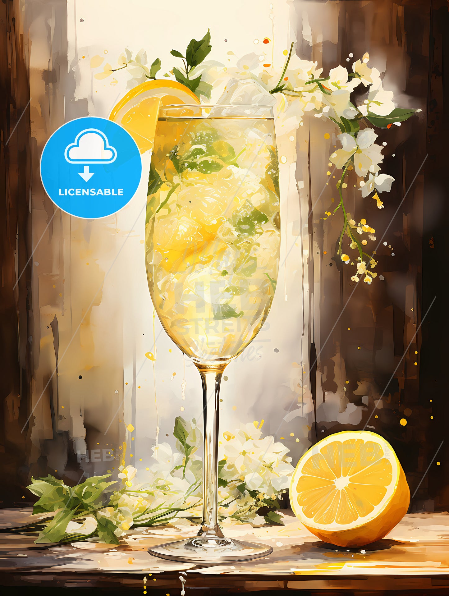 The French 77 cocktail is a bubbly mix