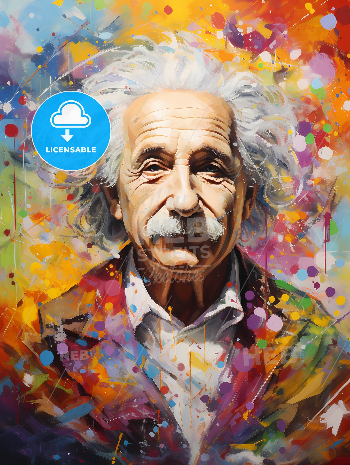 Albert Einstein doing a Job