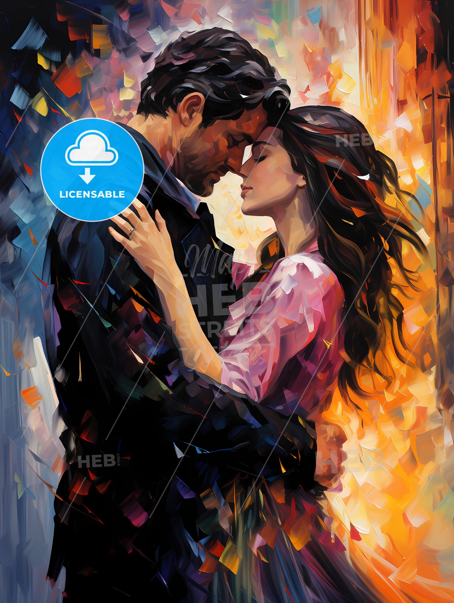 couple in times of the revolution in Paris