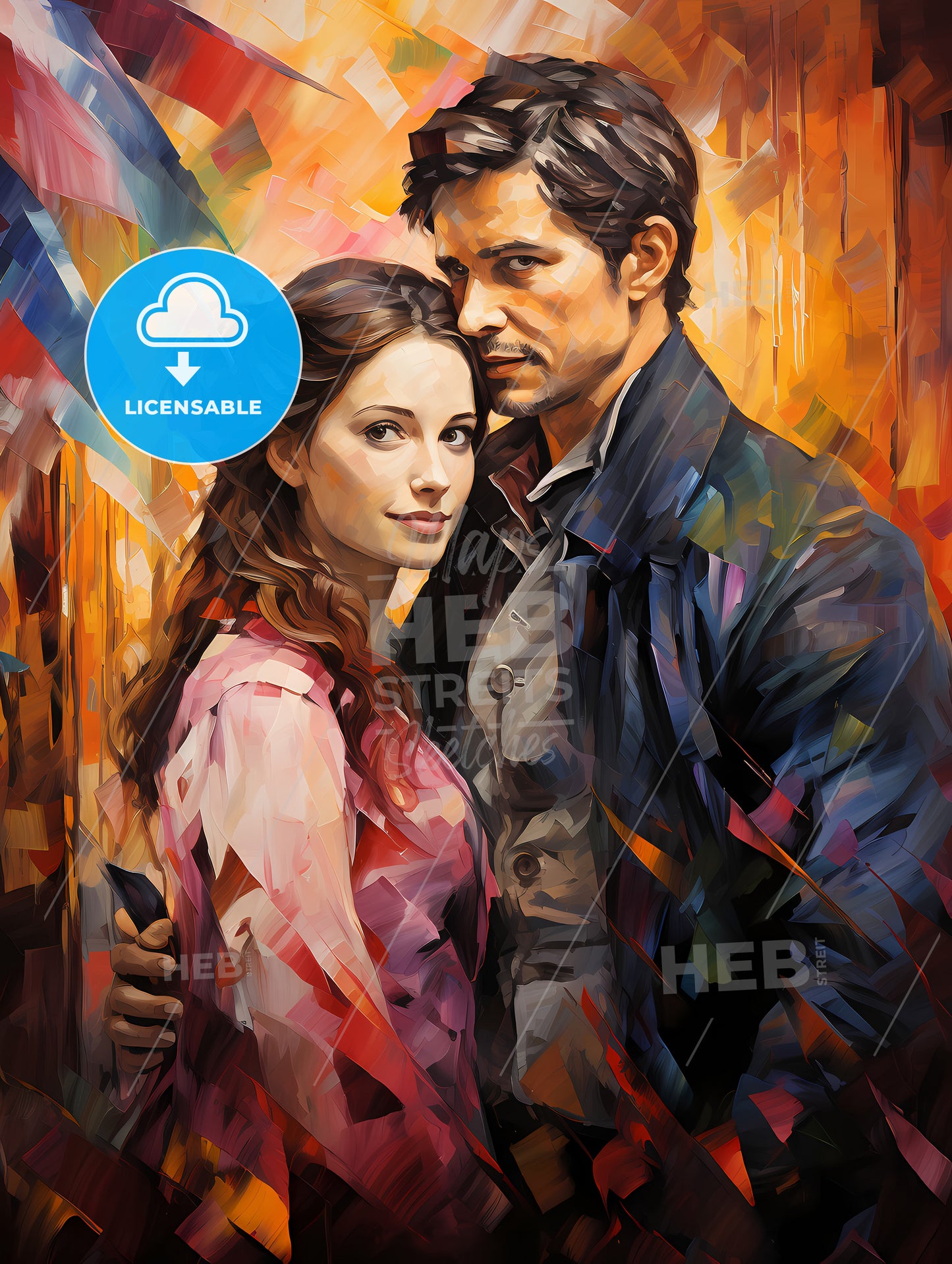 couple in times of the revolution in Paris