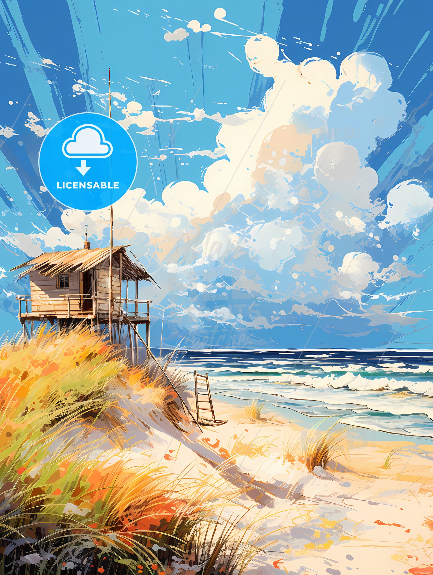 German StrandkorbBaltic sea Beach