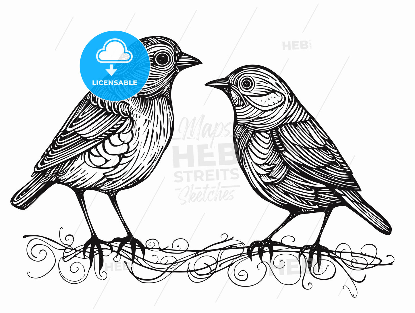 A canary listen to a partner.