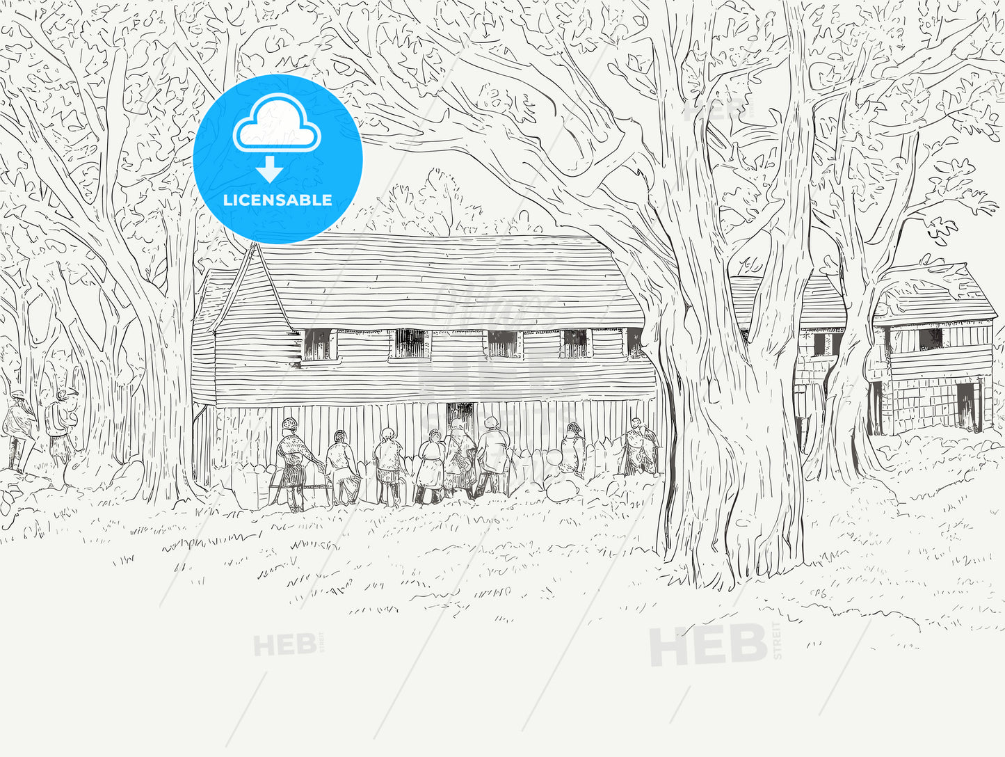 british timber theives Medieval crime Medieval art