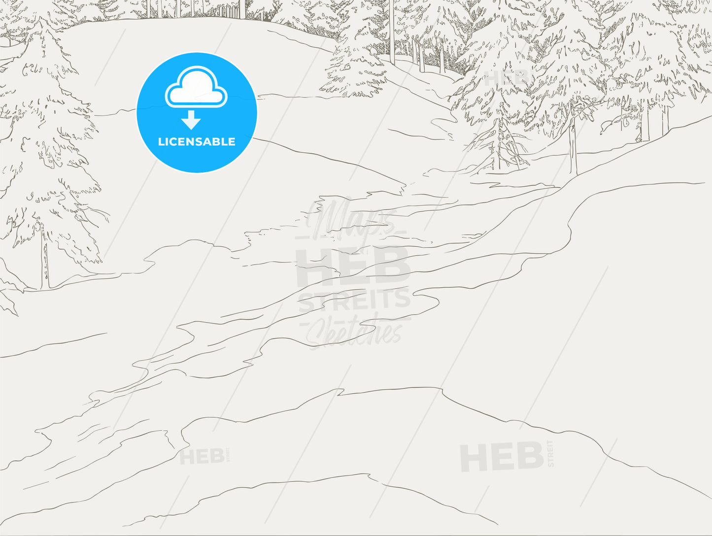 Christmas Greetings - a snow covered landscpe