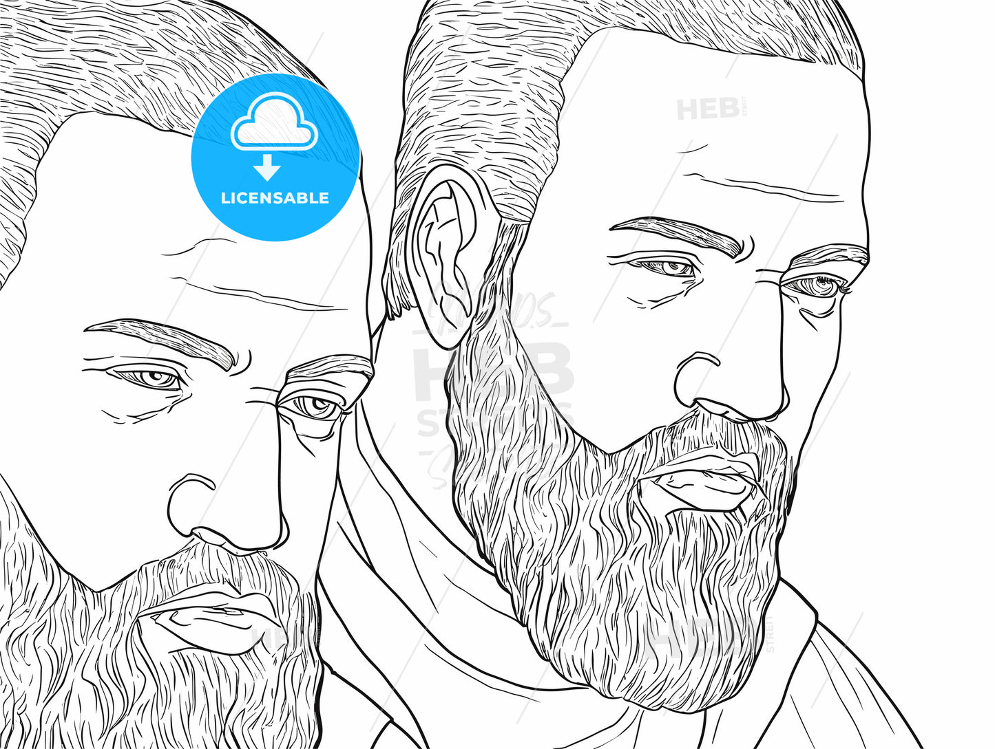 close up men for an advertisement