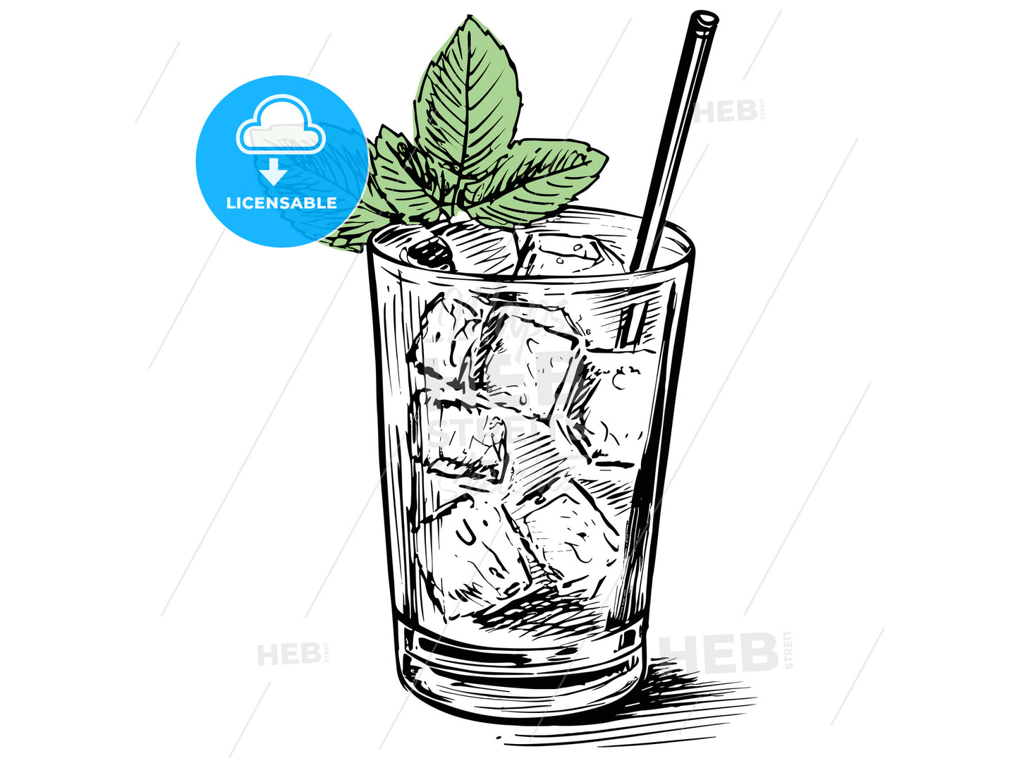 Cocktail Mint julep.