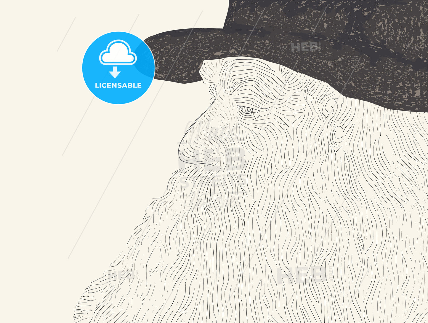 gilbert woods man in a hat 1907.