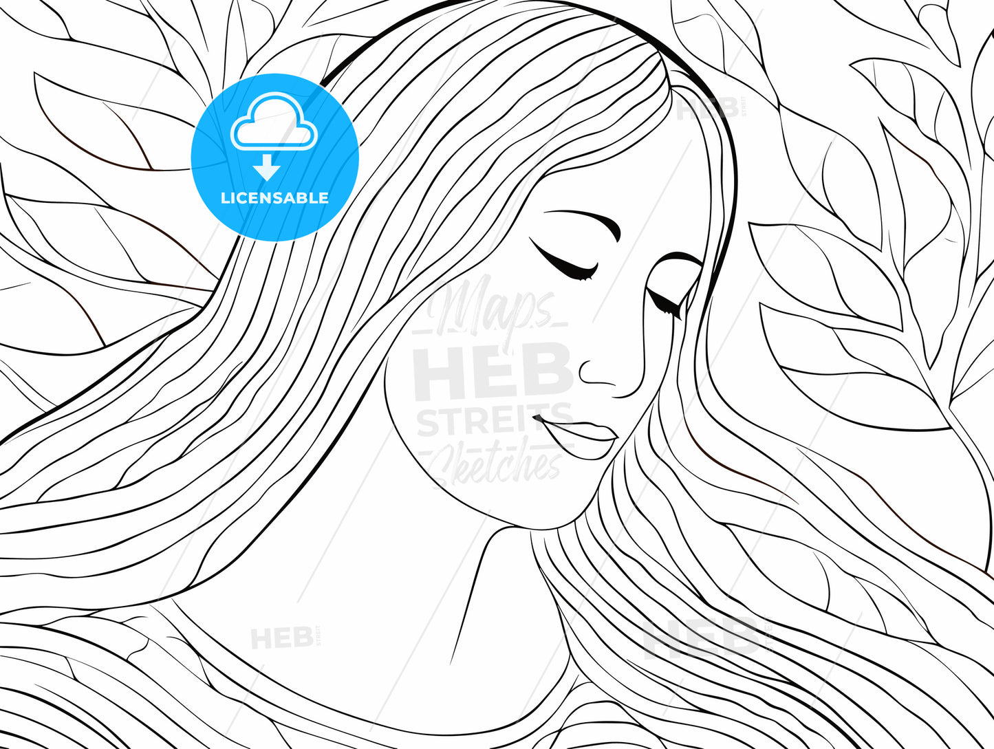 Happy woman because of studying