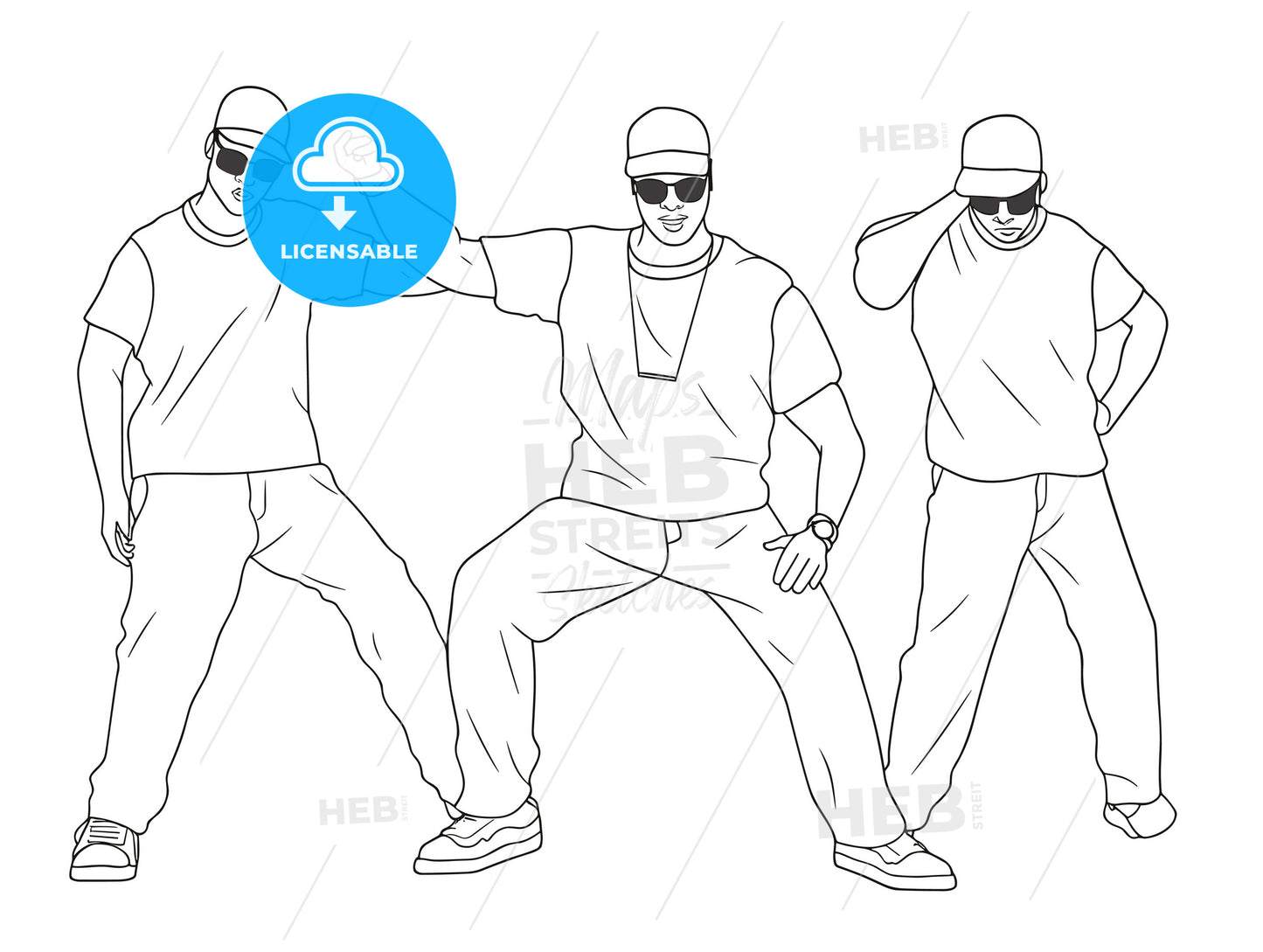 Hip hop Trio Dancer Choreography