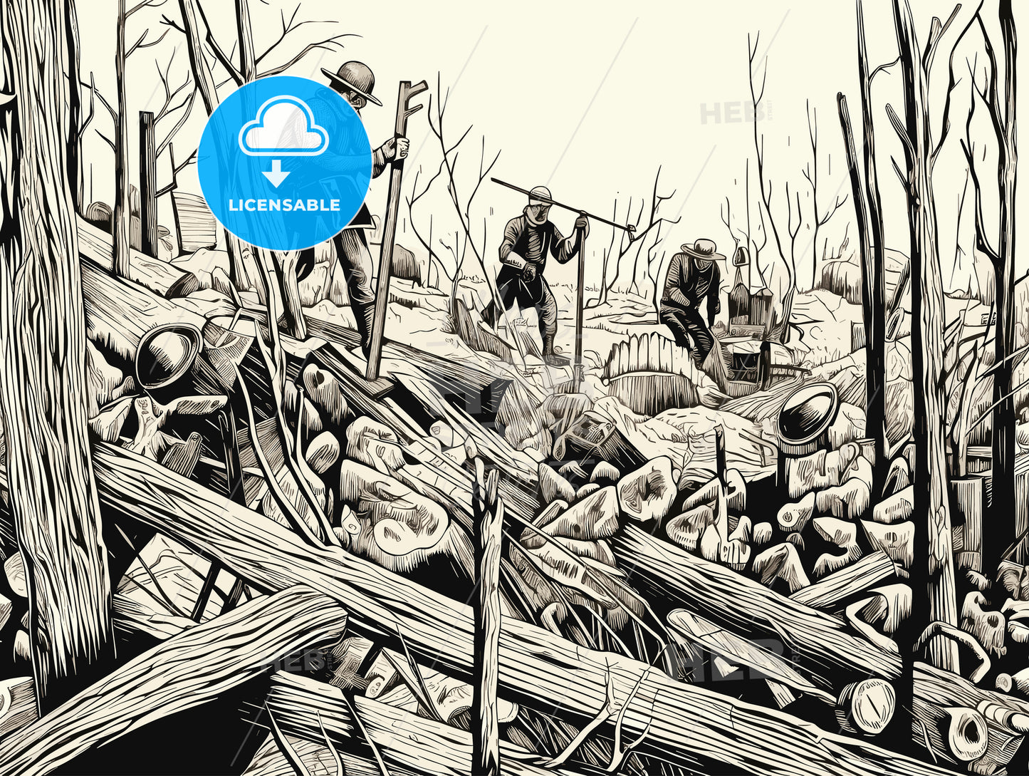 medeival timber poachers.