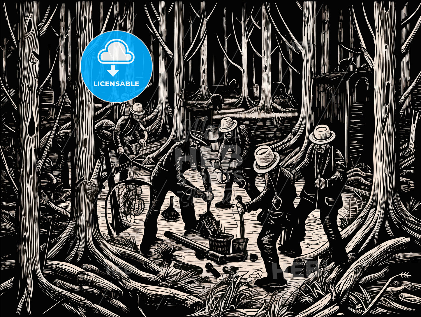 medeival timber poachers.