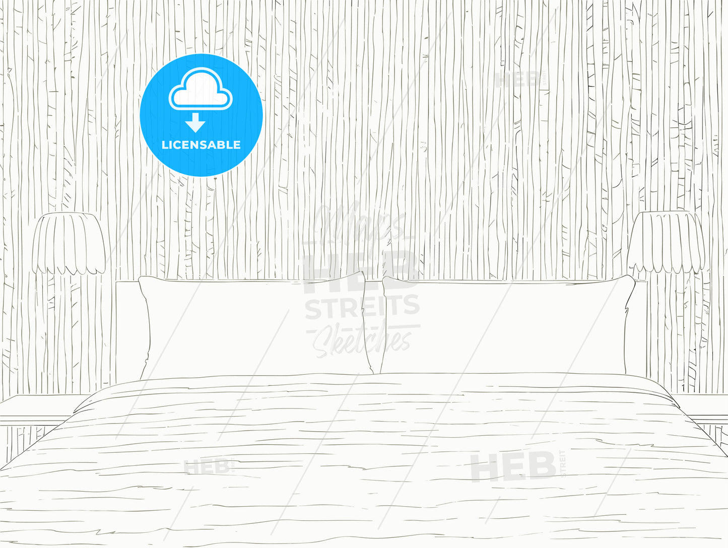 modern hotel room iterieur