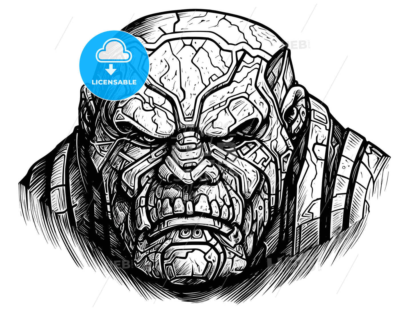 portrait of a golem.