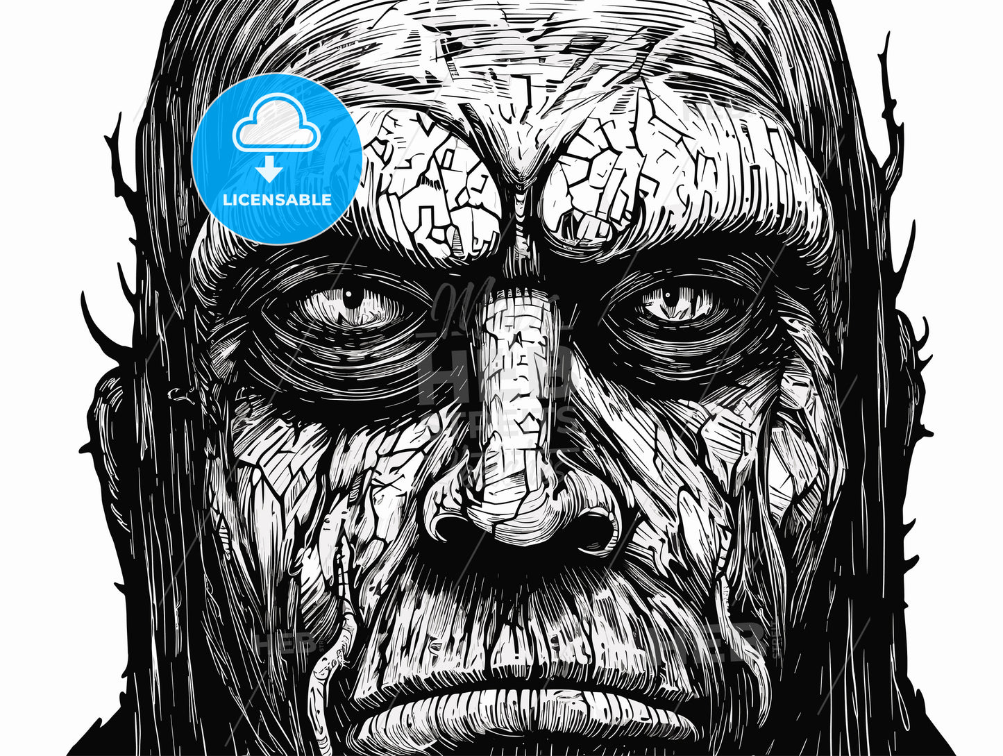 portrait of a golem.