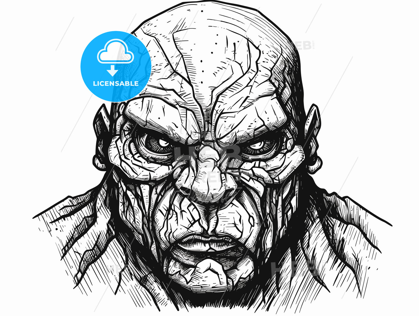 portrait of a golem.