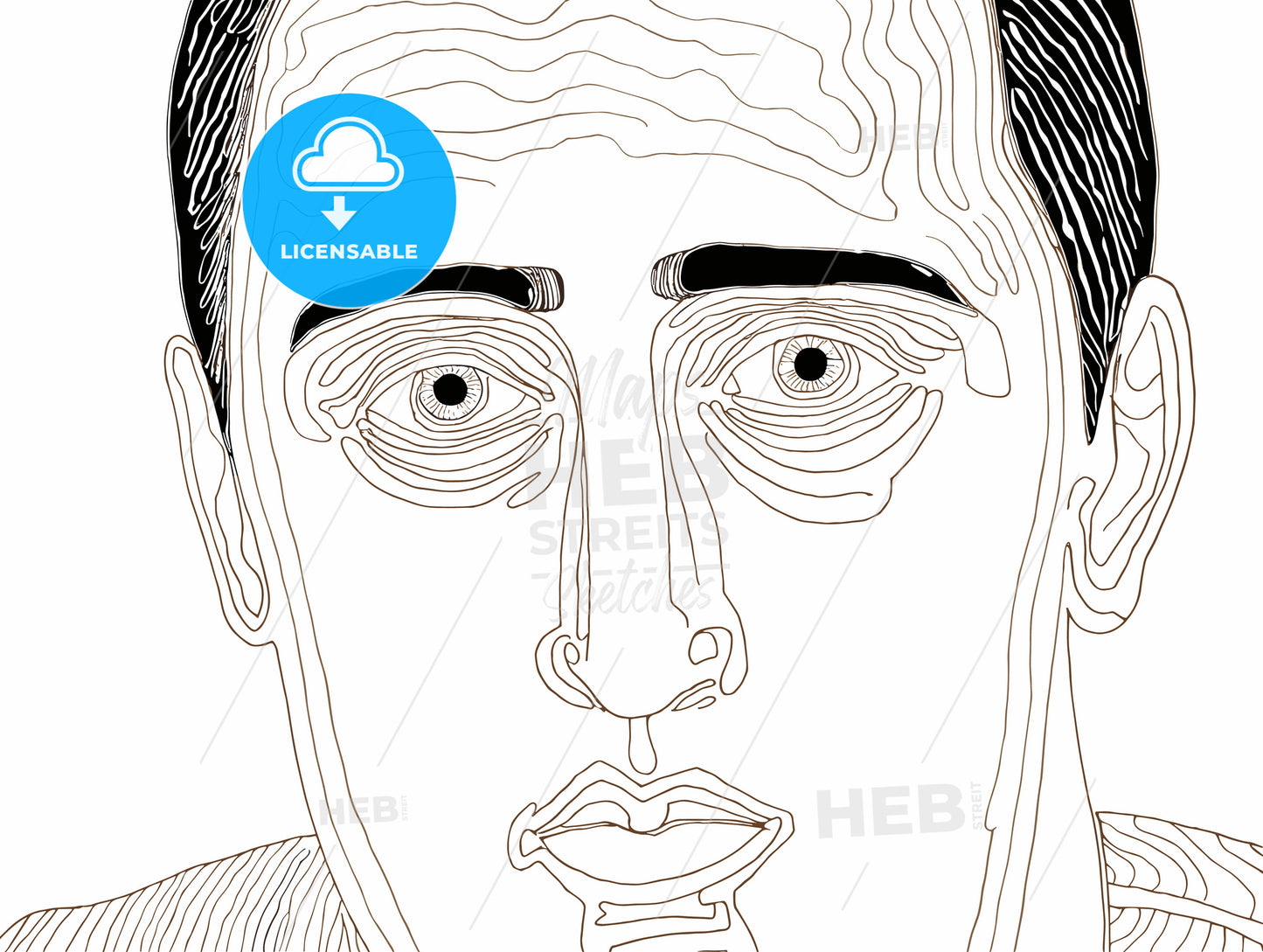 portrait of an average man.