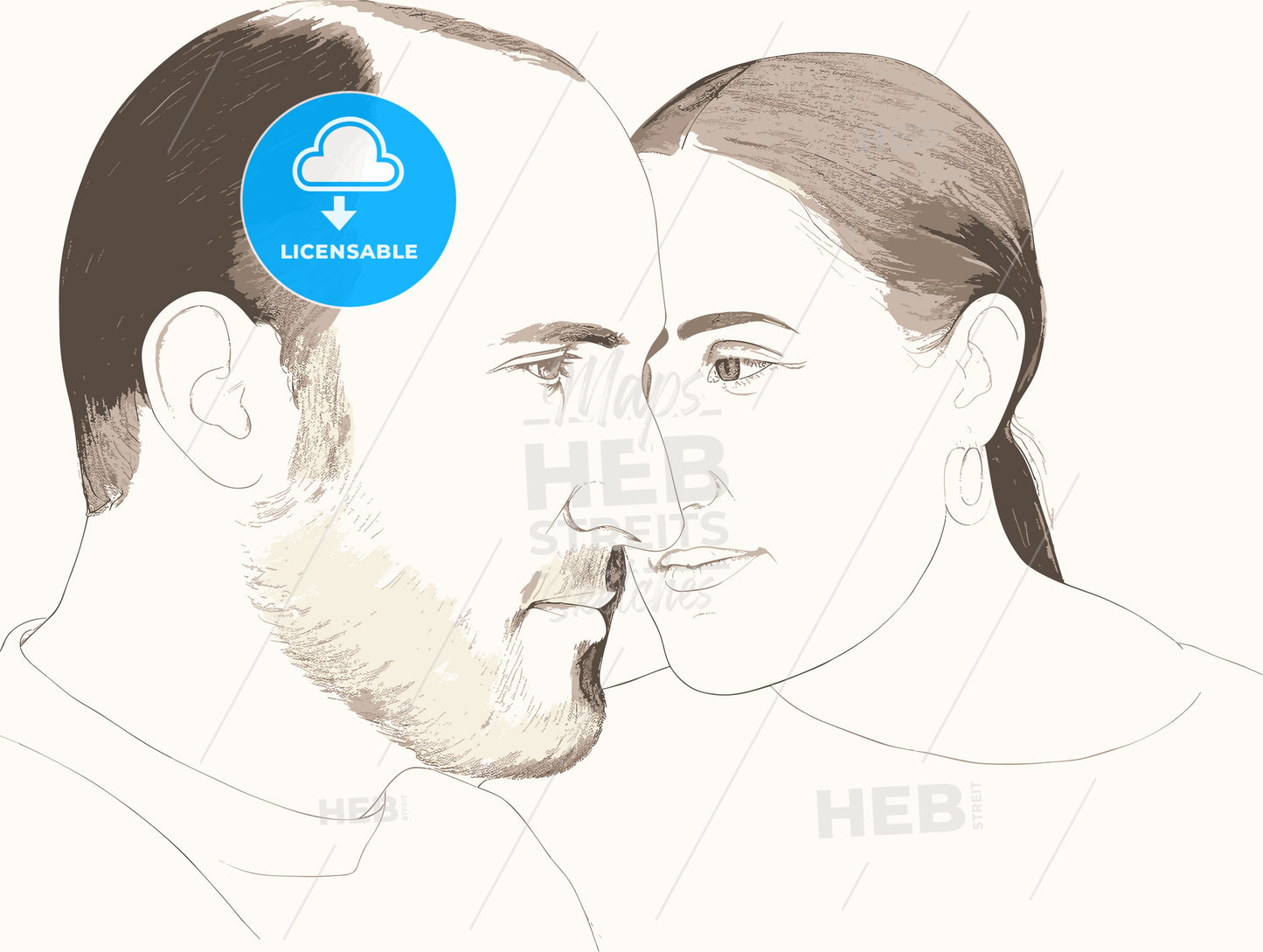 portrait photography of a couple in their 40s