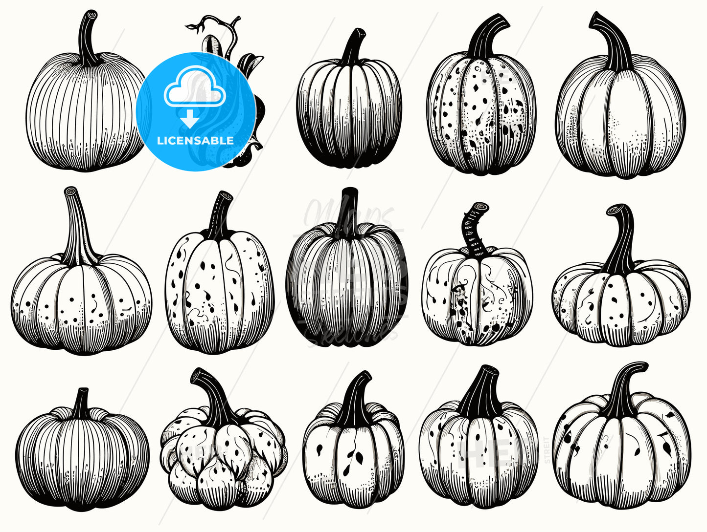 Pumpkins picks and ready for sale.