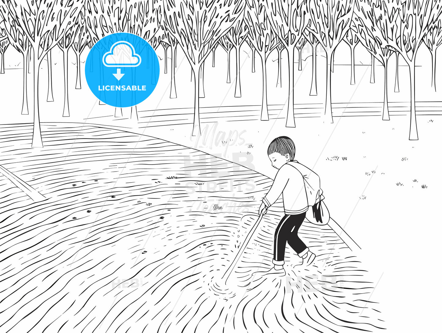 rain garden kid playing rain.