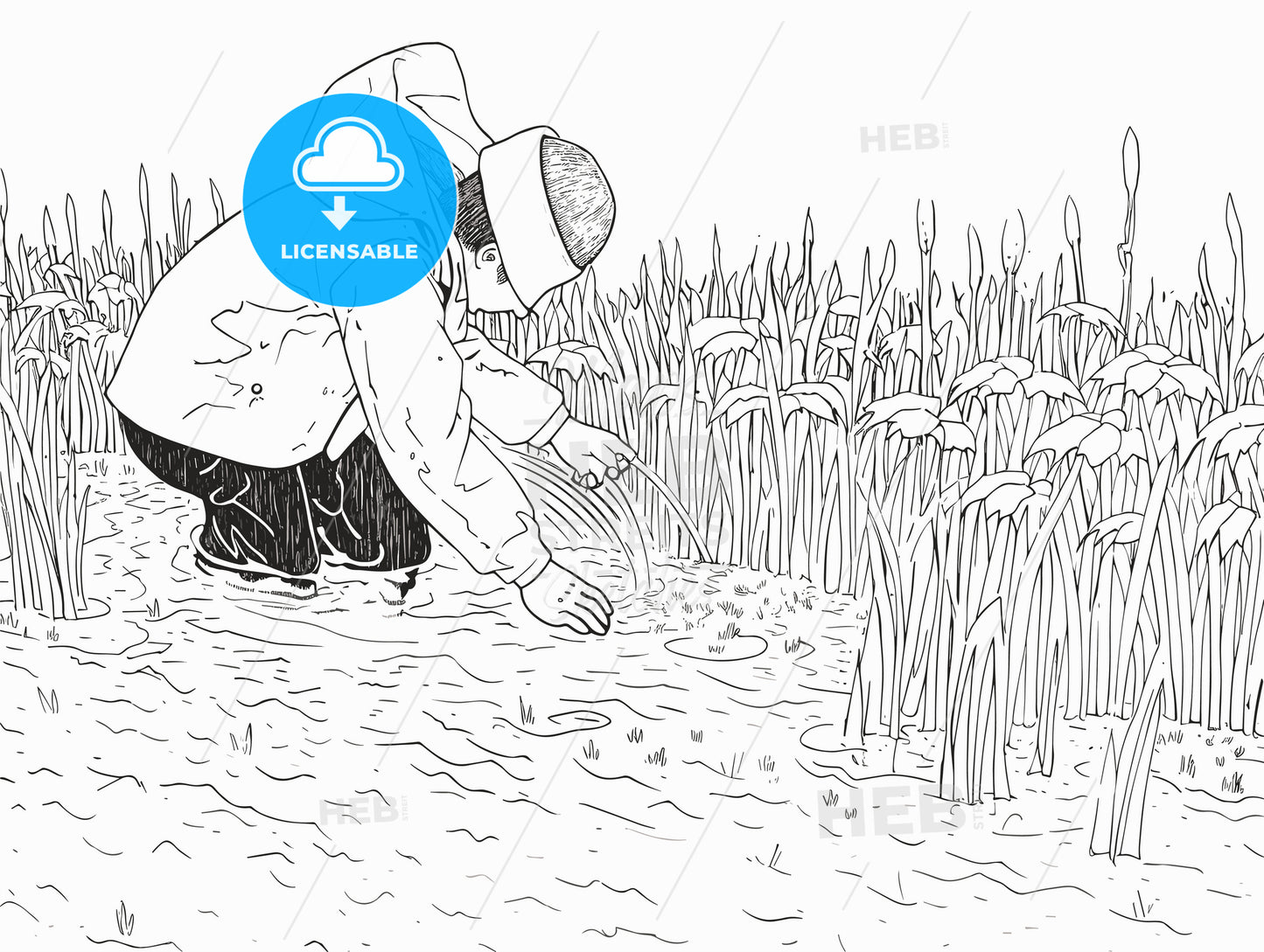 rain garden kid playing rain.