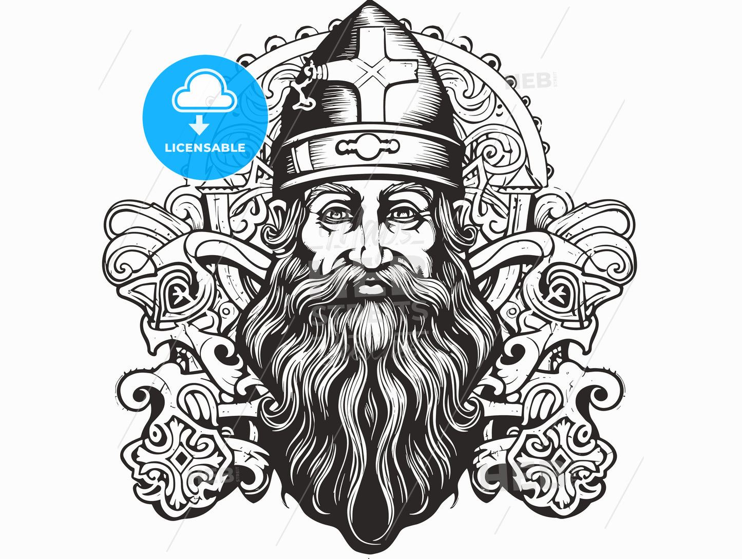 Symbol St.Patric festival illustration.