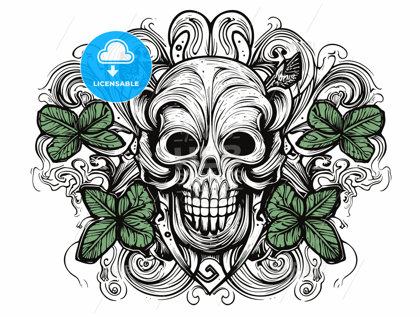 Symbol St.Patric festival illustration.