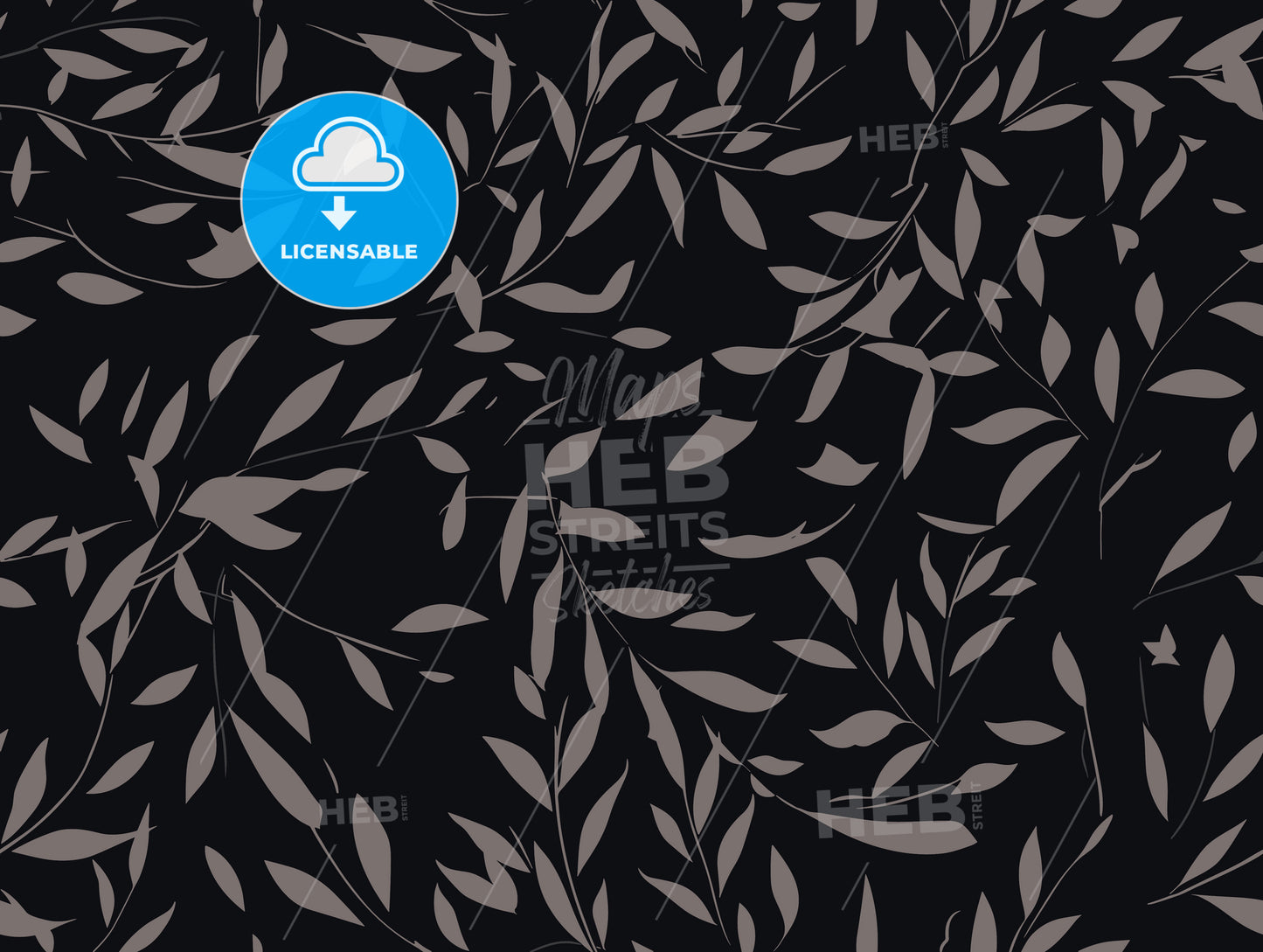 Watercolor floral vector seamless pattern