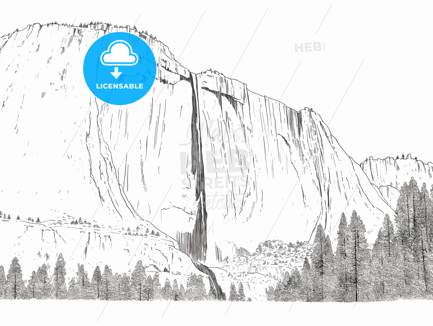 Yosemite Falls in Yosemite National Park