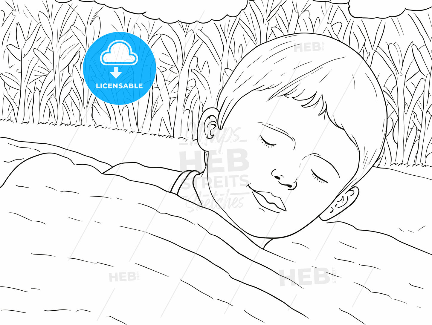 Young happy boy dreaming about...