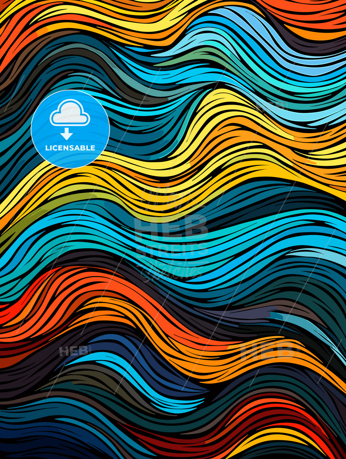 Colorful waves