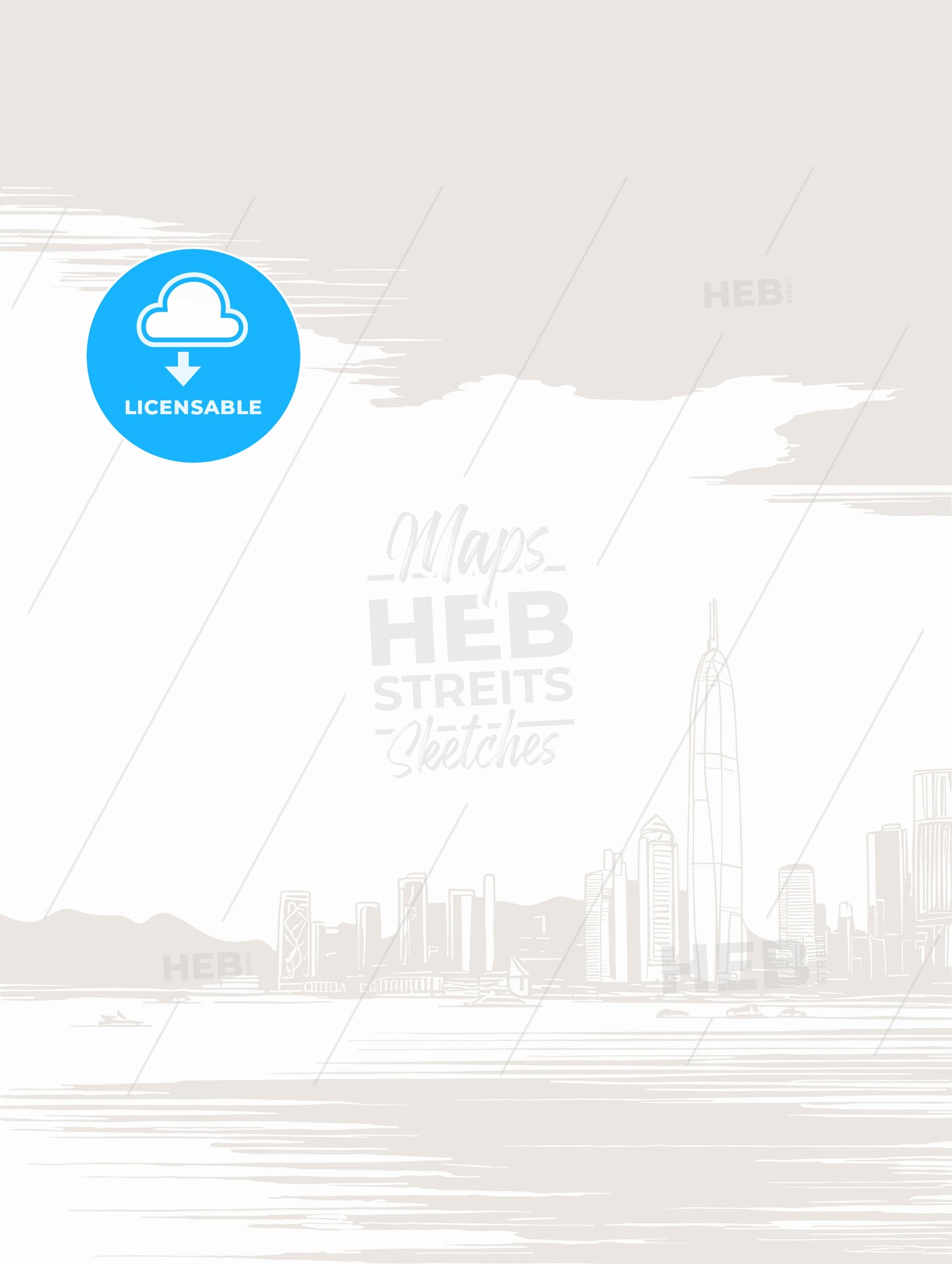 hong kong waterfront skyline