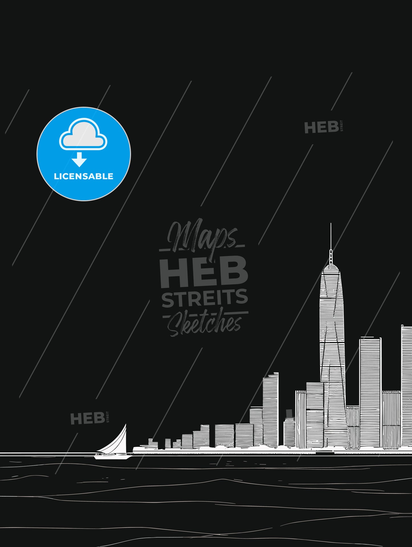 hong kong waterfront skyline