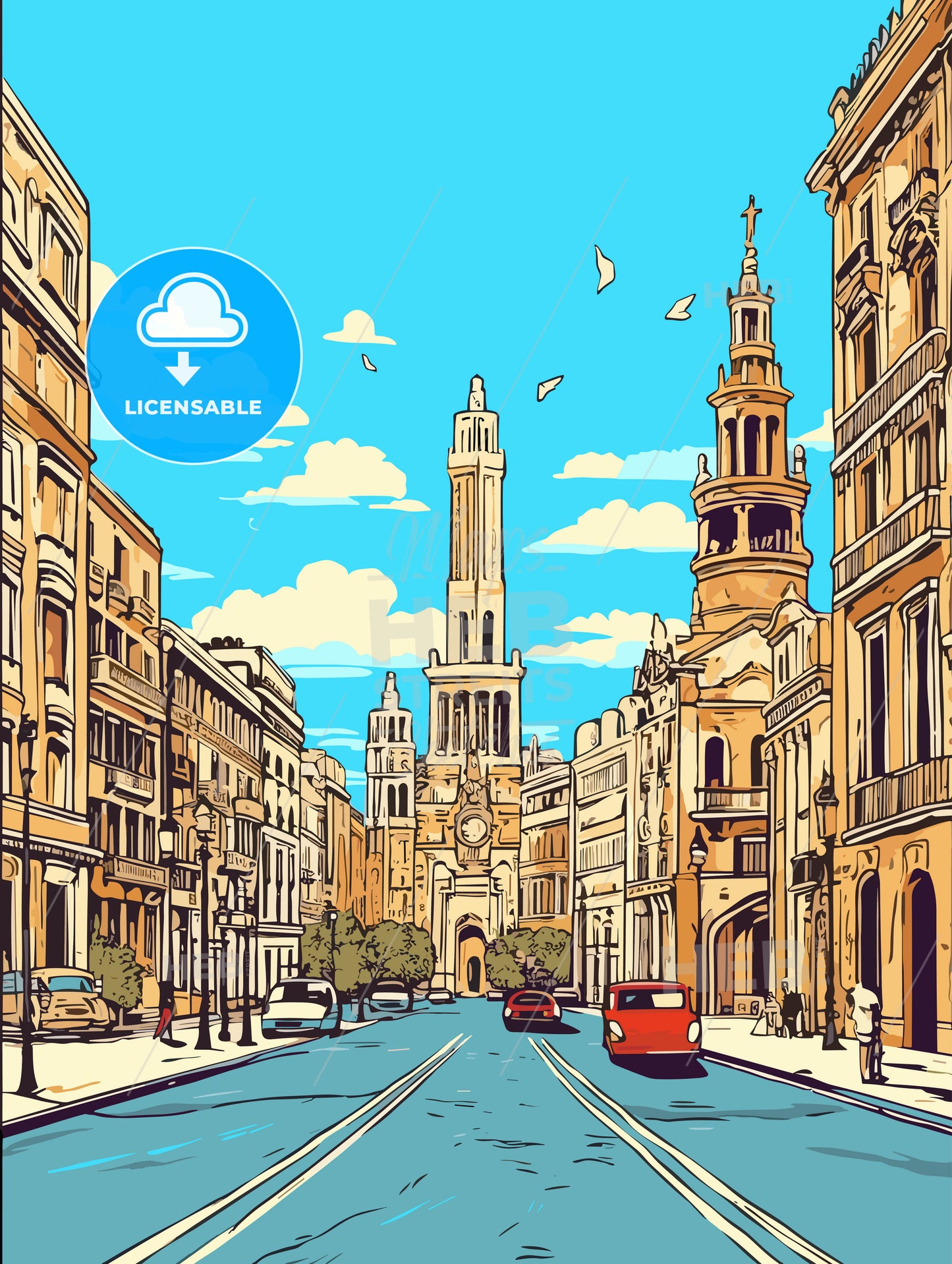 Barcelona Spain great vacation poster