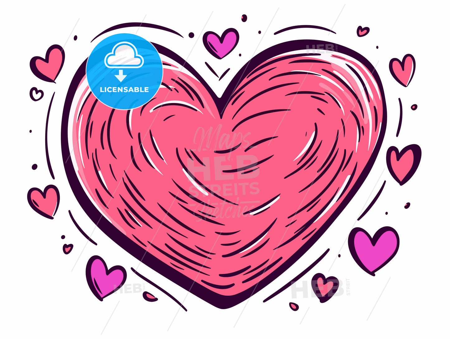 Happy valentines day greeting card