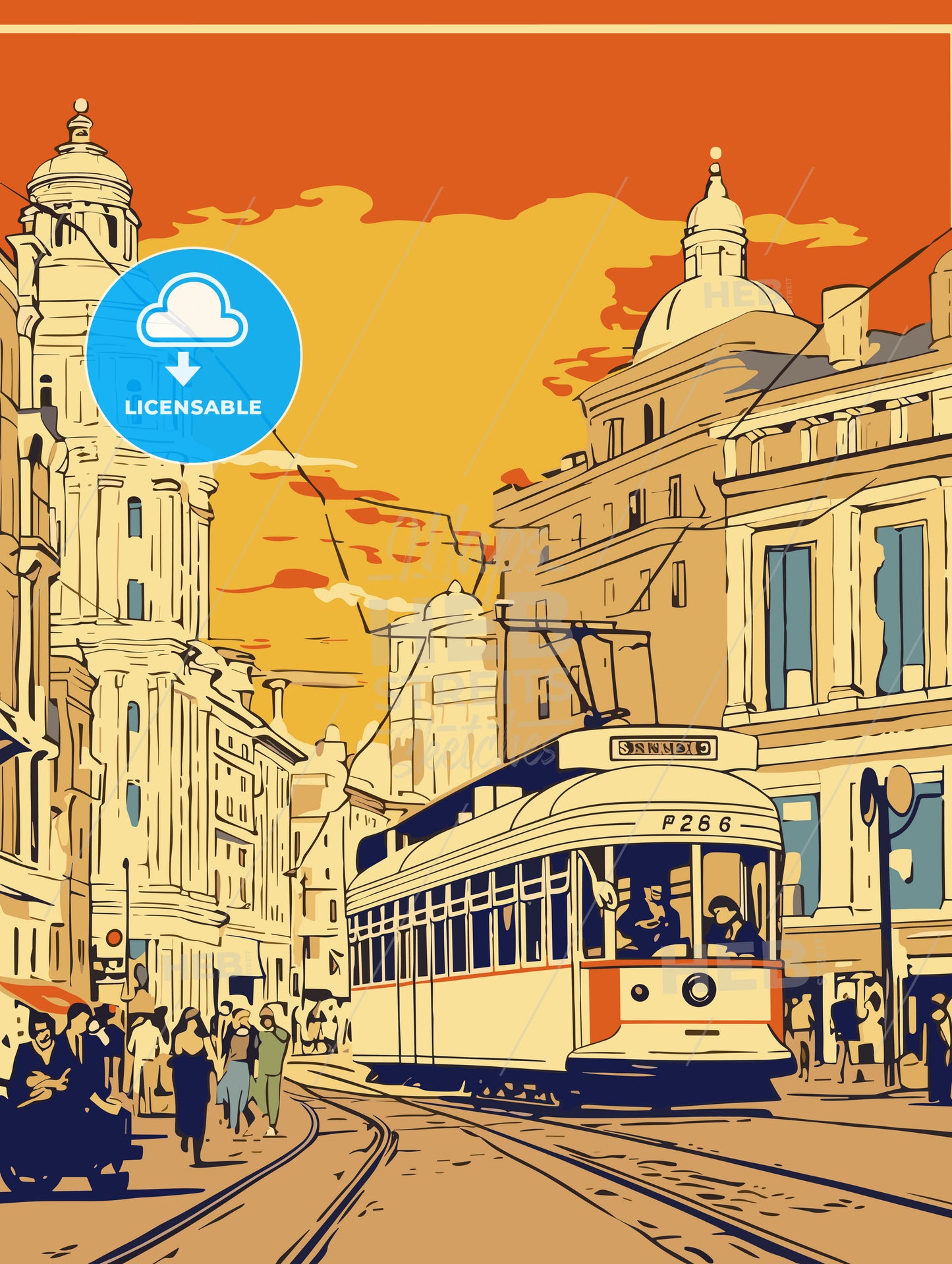 helsinki finland vintage advertising poster