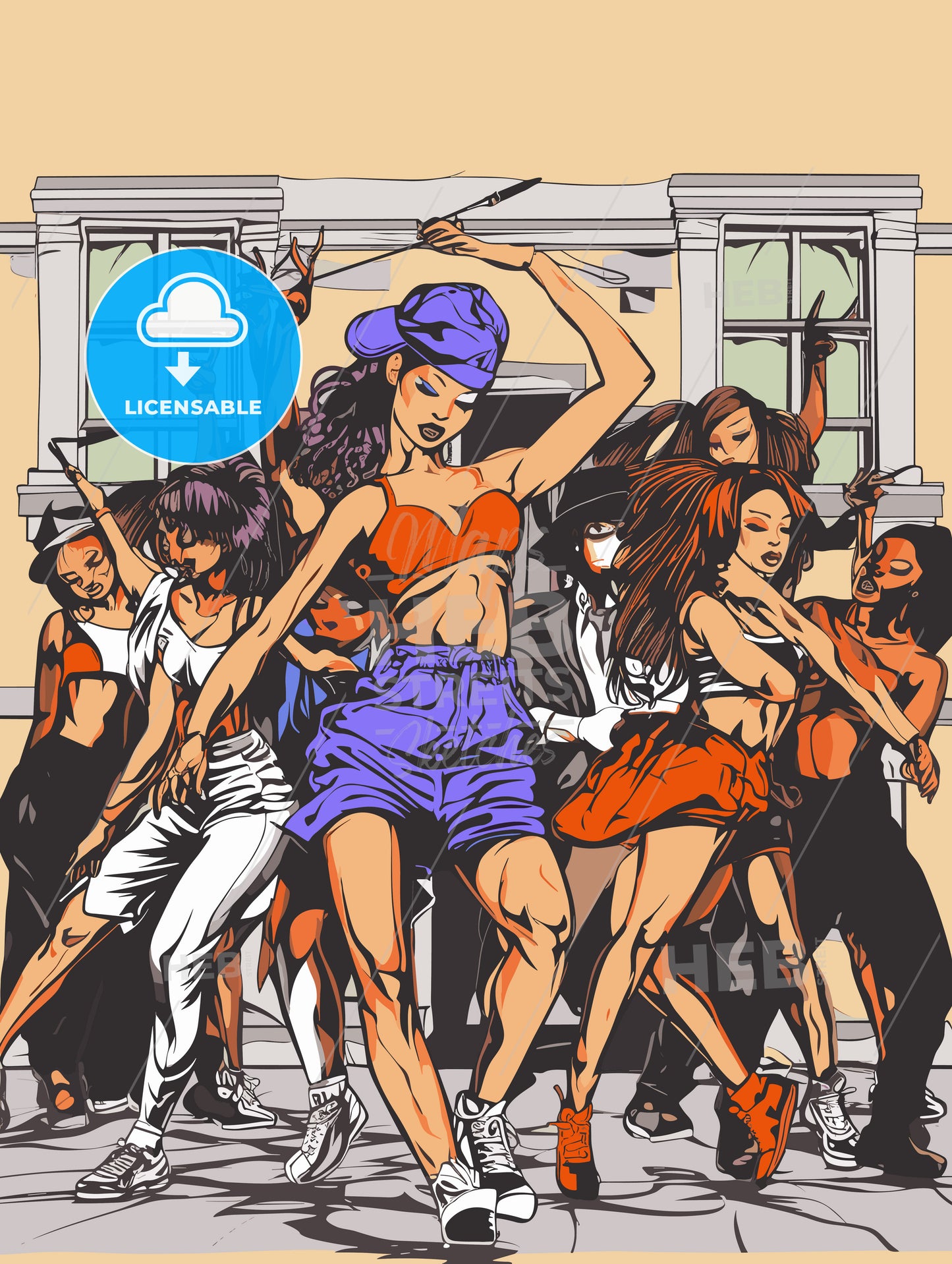 Hip hop dance academy poster