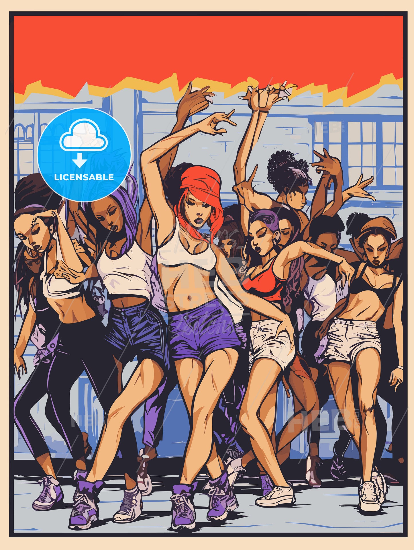 Hip hop dance academy poster