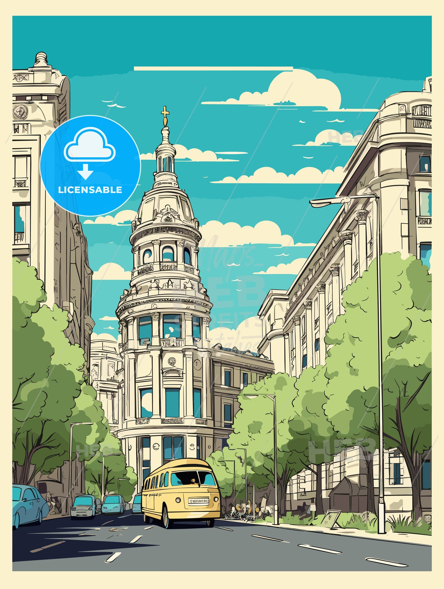 Madrid spain vacation Poster