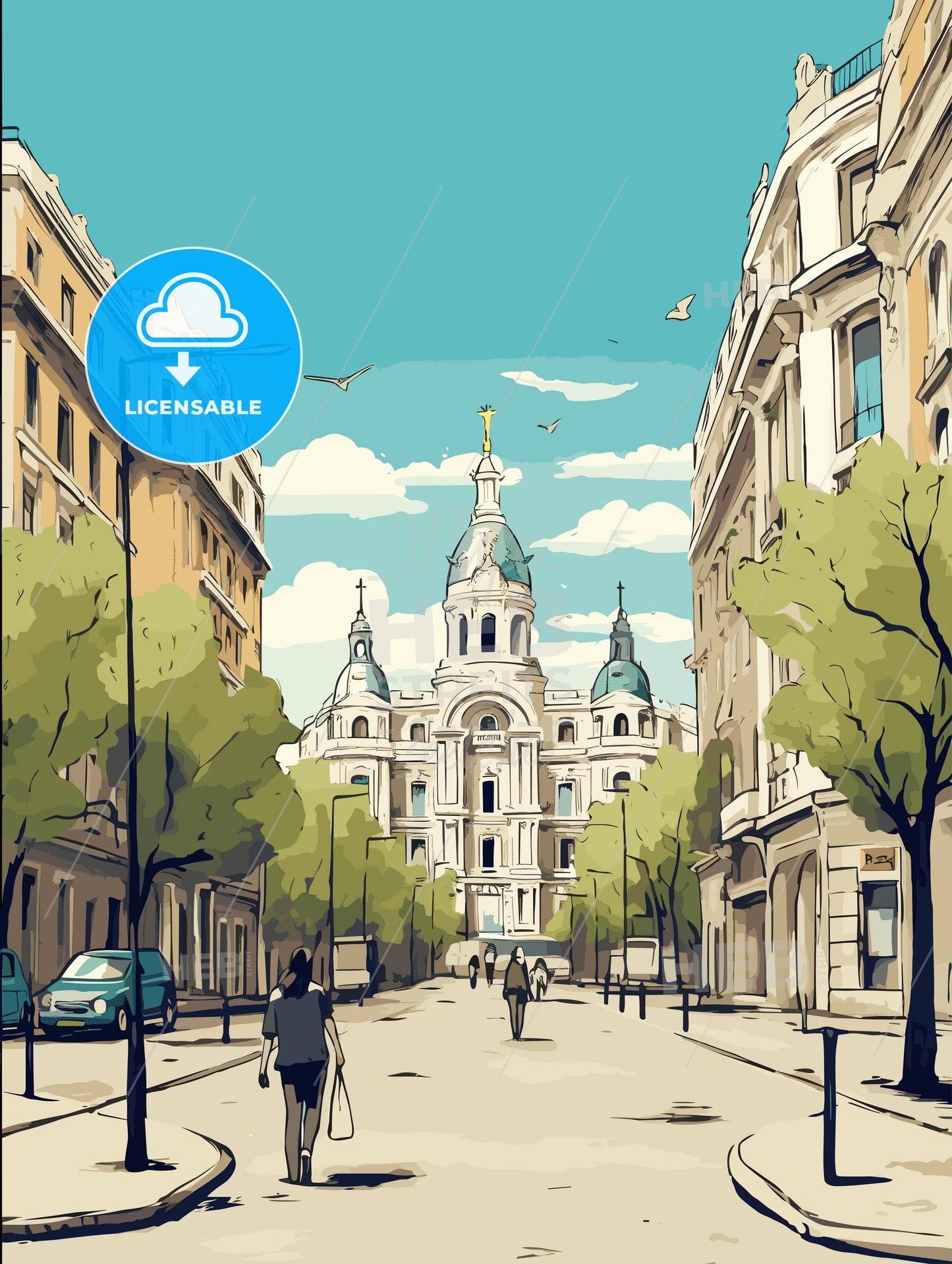 Madrid spain vacation Poster