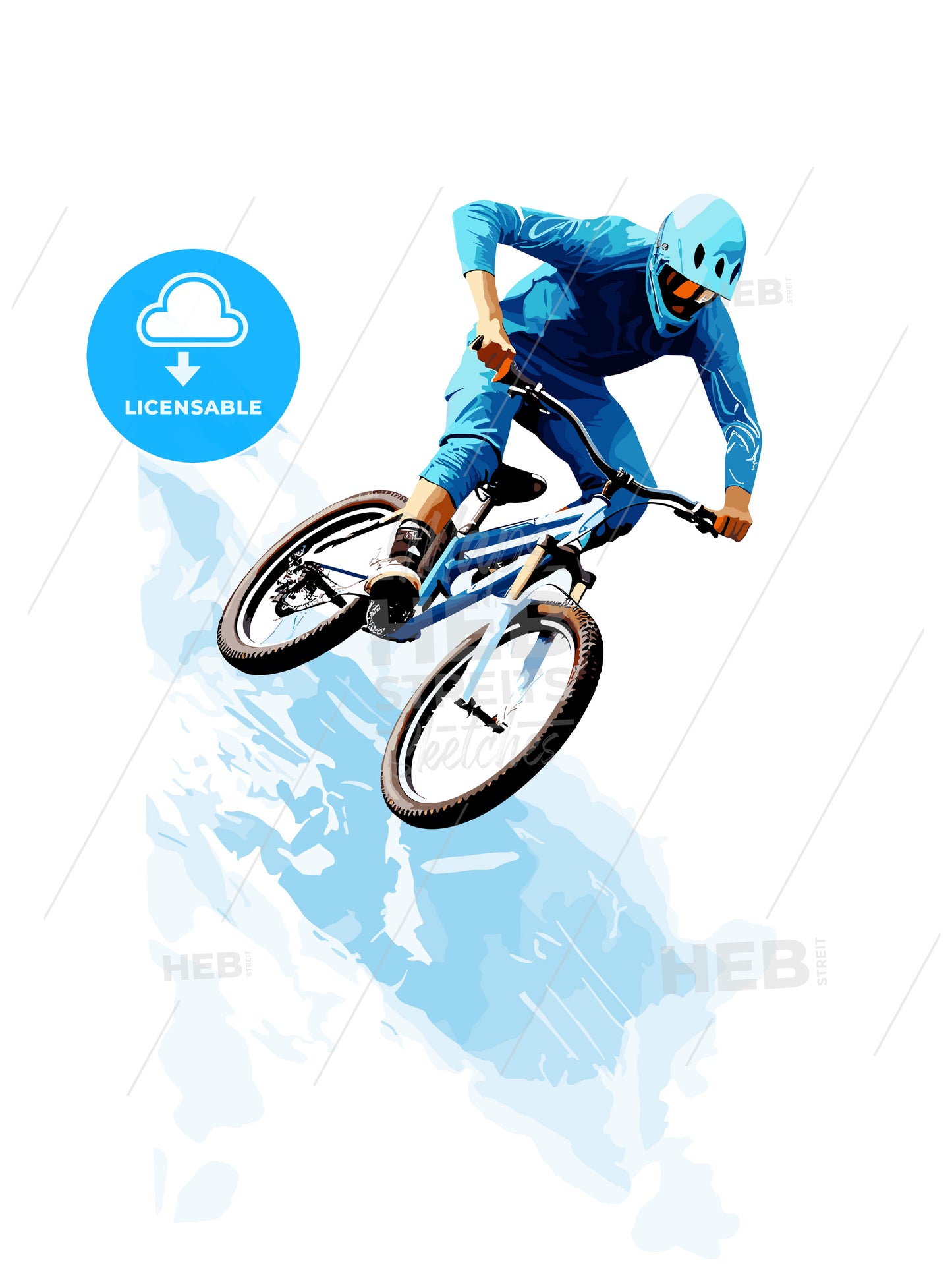 Man doing an jump with a bmx bike against sky