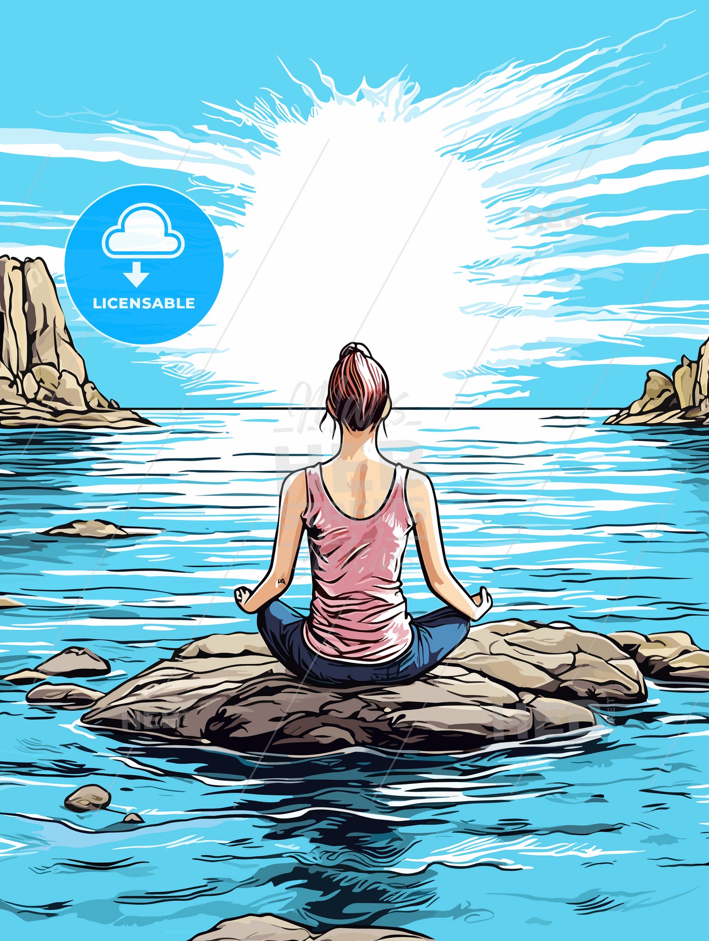 Meditation at the Aegean Sea